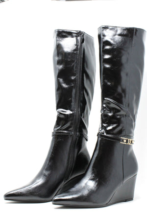 Wedge Knee High Boot
