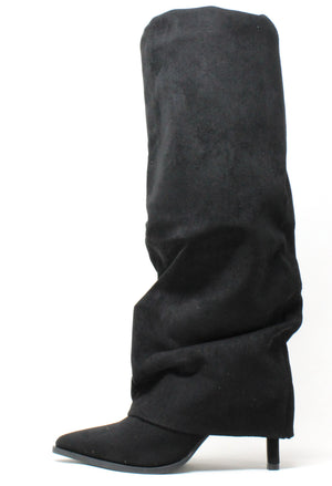 Fold Over Knee High Boot