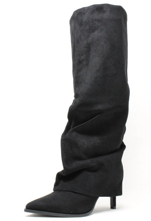 Fold Over Knee High Boot