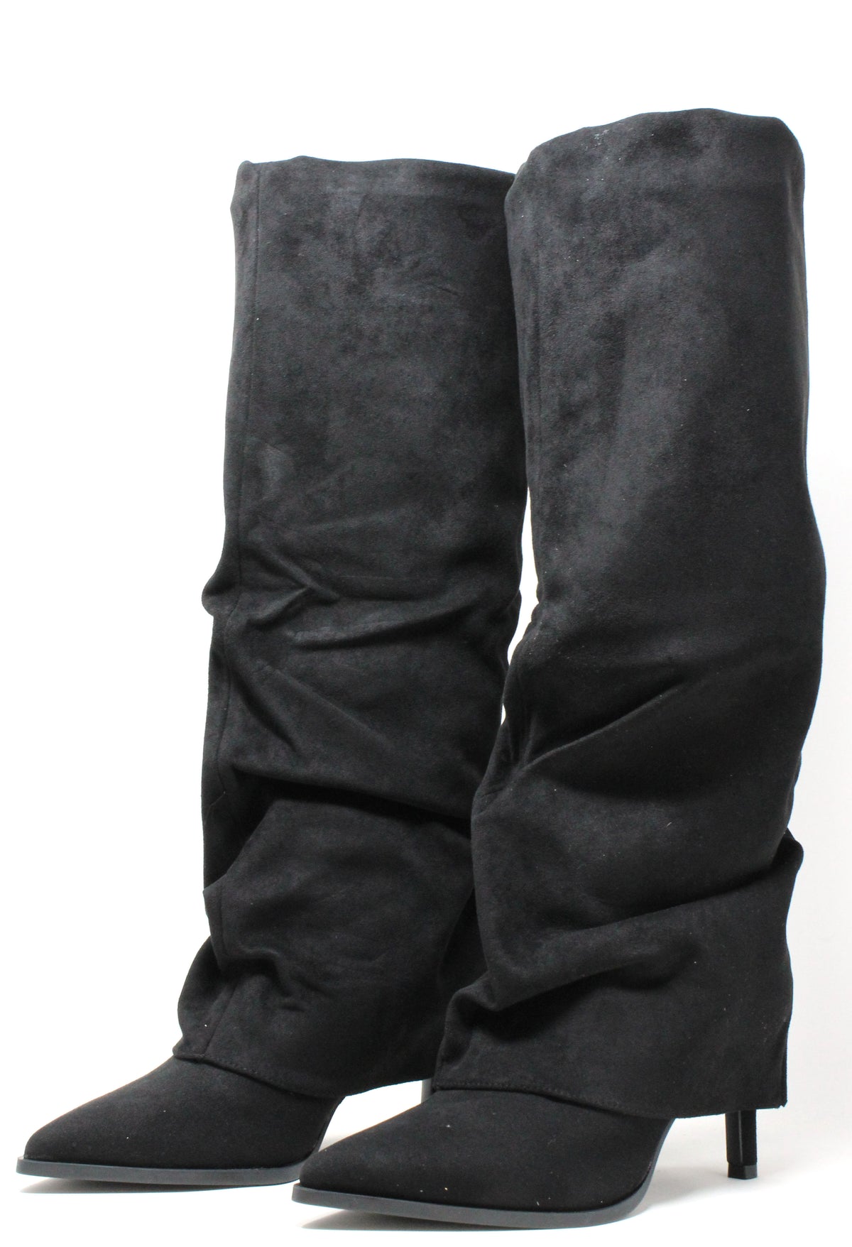 Fold Over Knee High Boot
