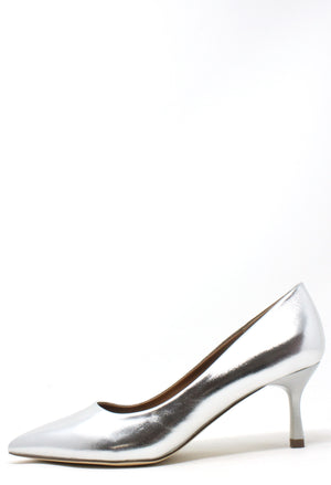 Metallic Court Heel