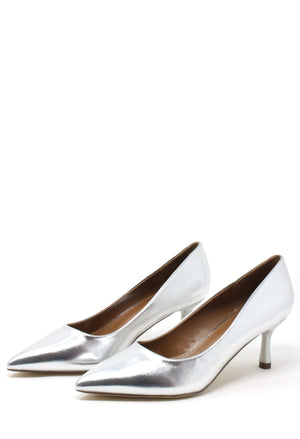 Metallic Court Heel