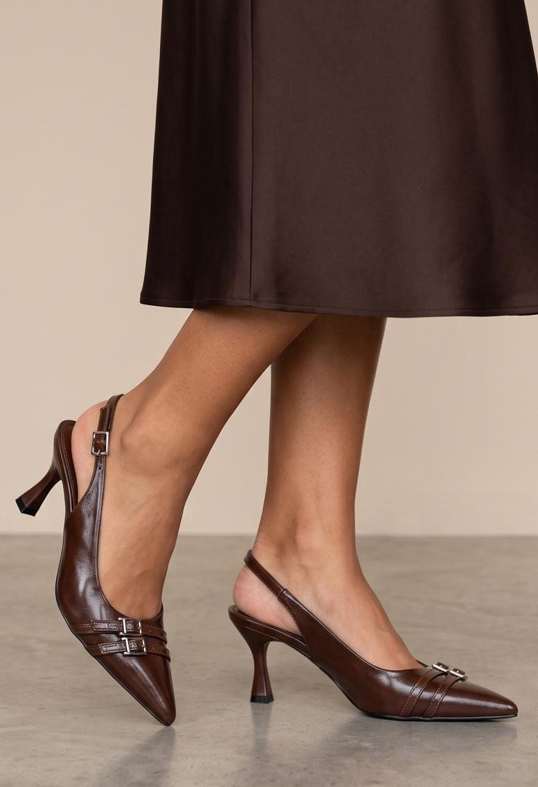 Vintage Look Slingback Heel