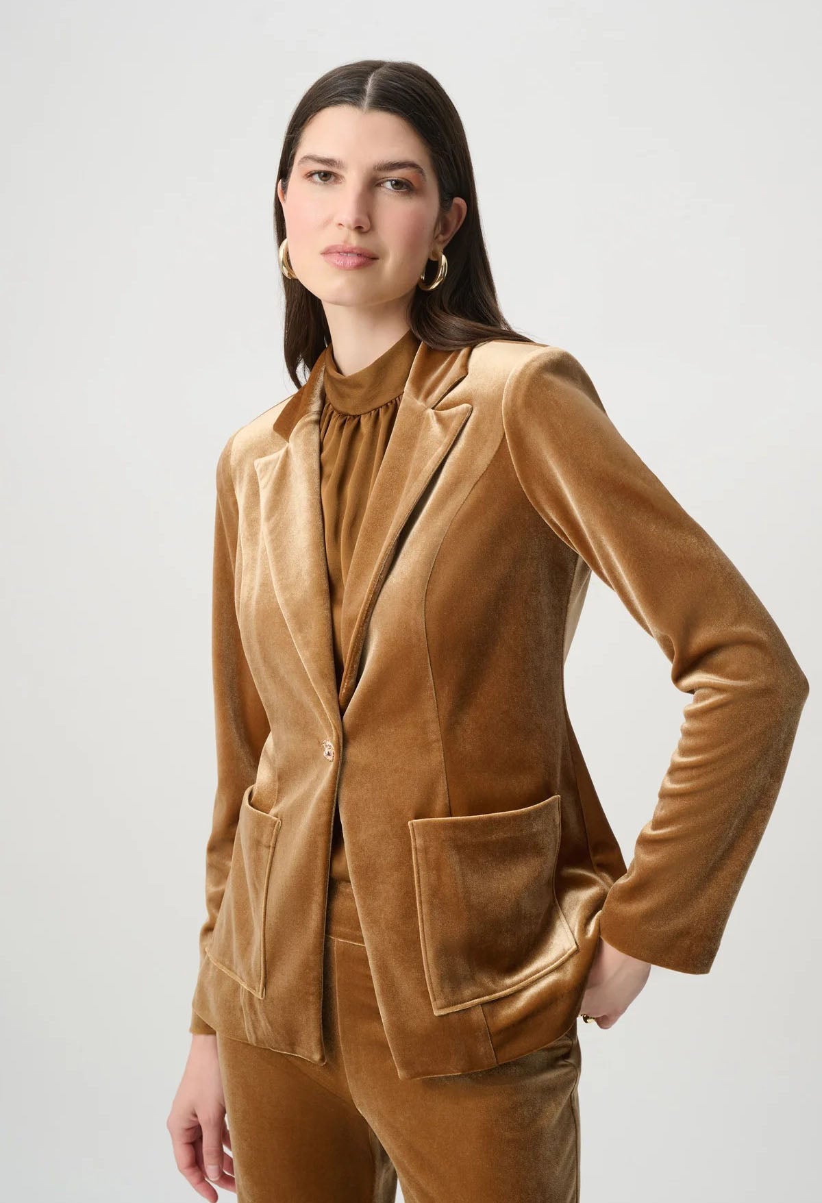 Tailored Velvet Fitted Blazer