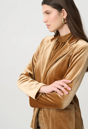 Tailored Velvet Fitted Blazer