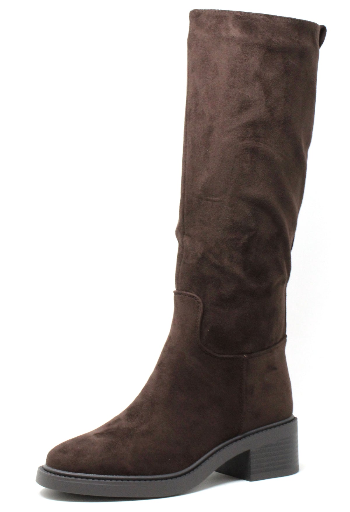 Faux Suede Knee High Boot