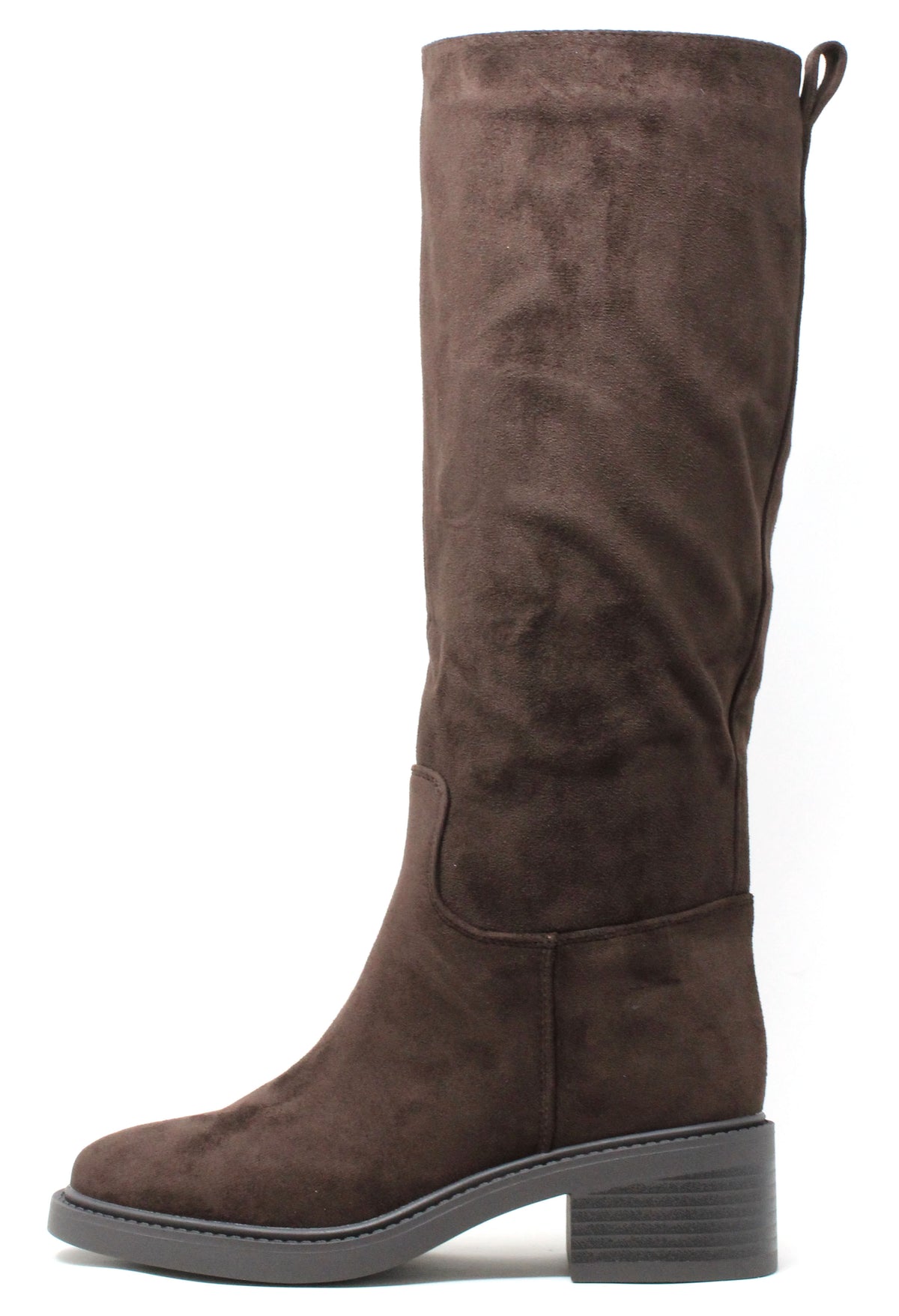 Faux Suede Knee High Boot