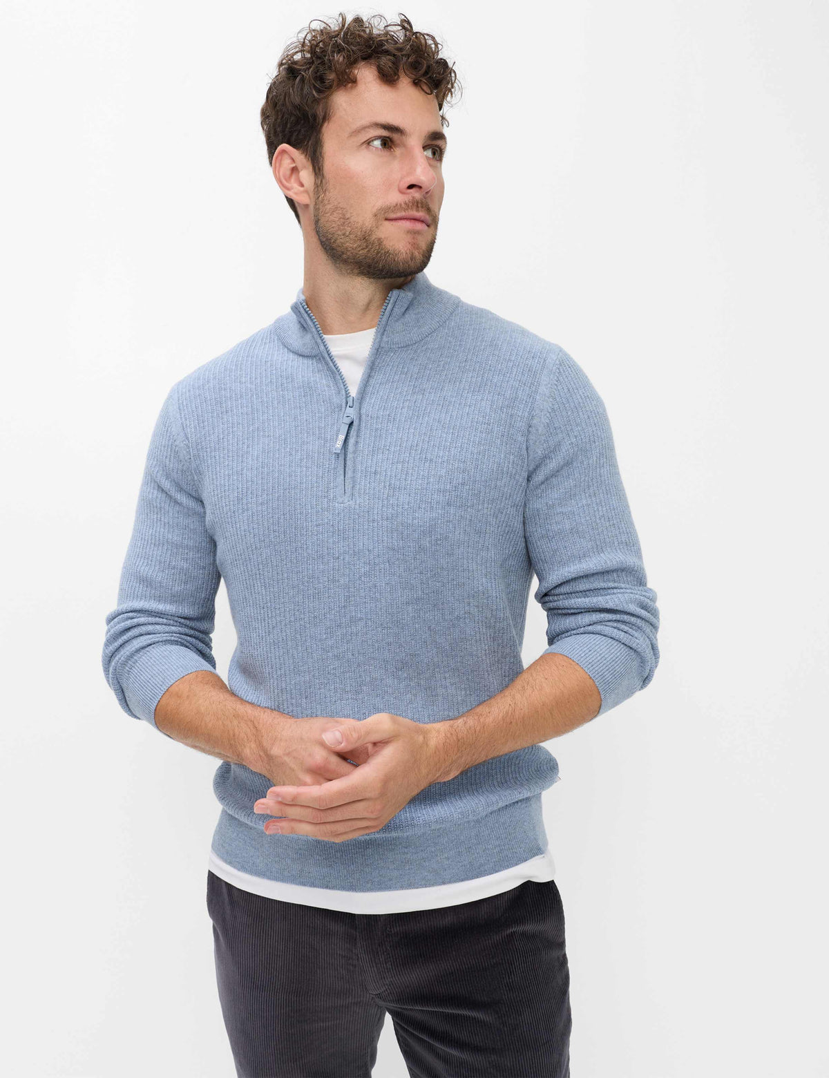 Steffen Knitted Half Zip
