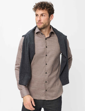 Notched Collar Shirt