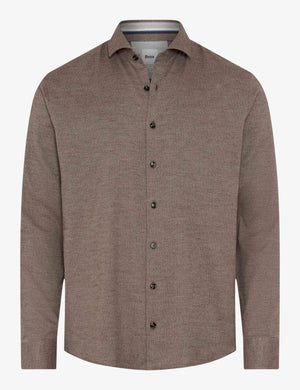 Notched Collar Shirt