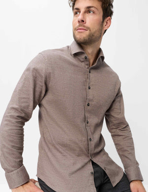 Notched Collar Shirt