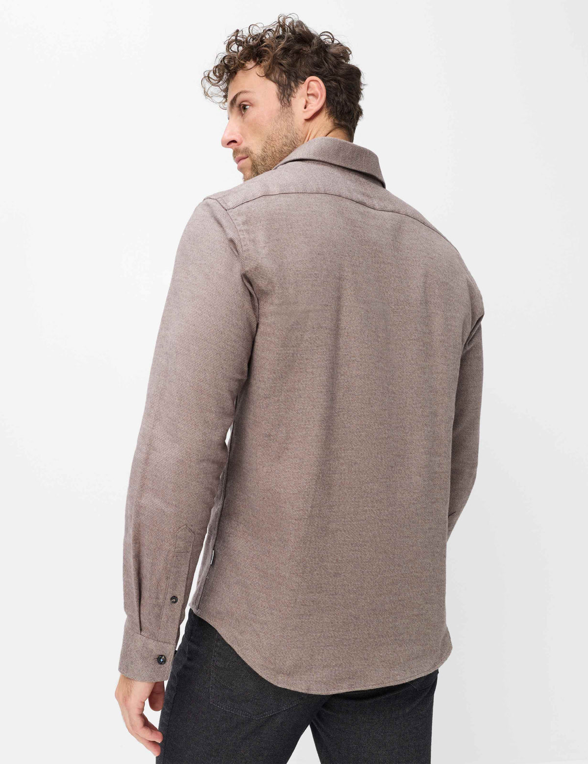 Notched Collar Shirt