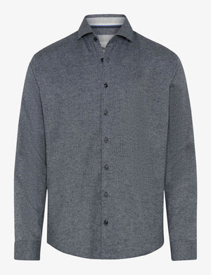 Notched Collar Shirt