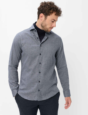 Notched Collar Shirt