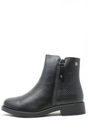 Snake Pattern Ankle Boot