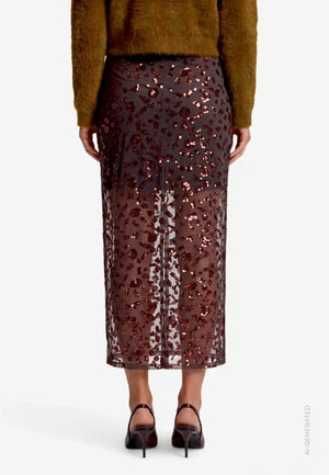Midi Skirt With Sequins