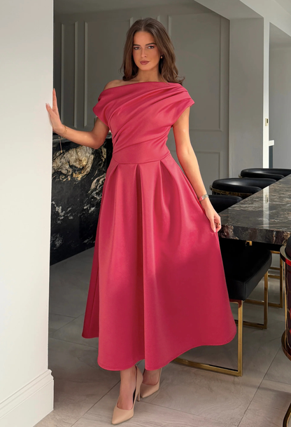 Betty Asymmetric Midi Dress