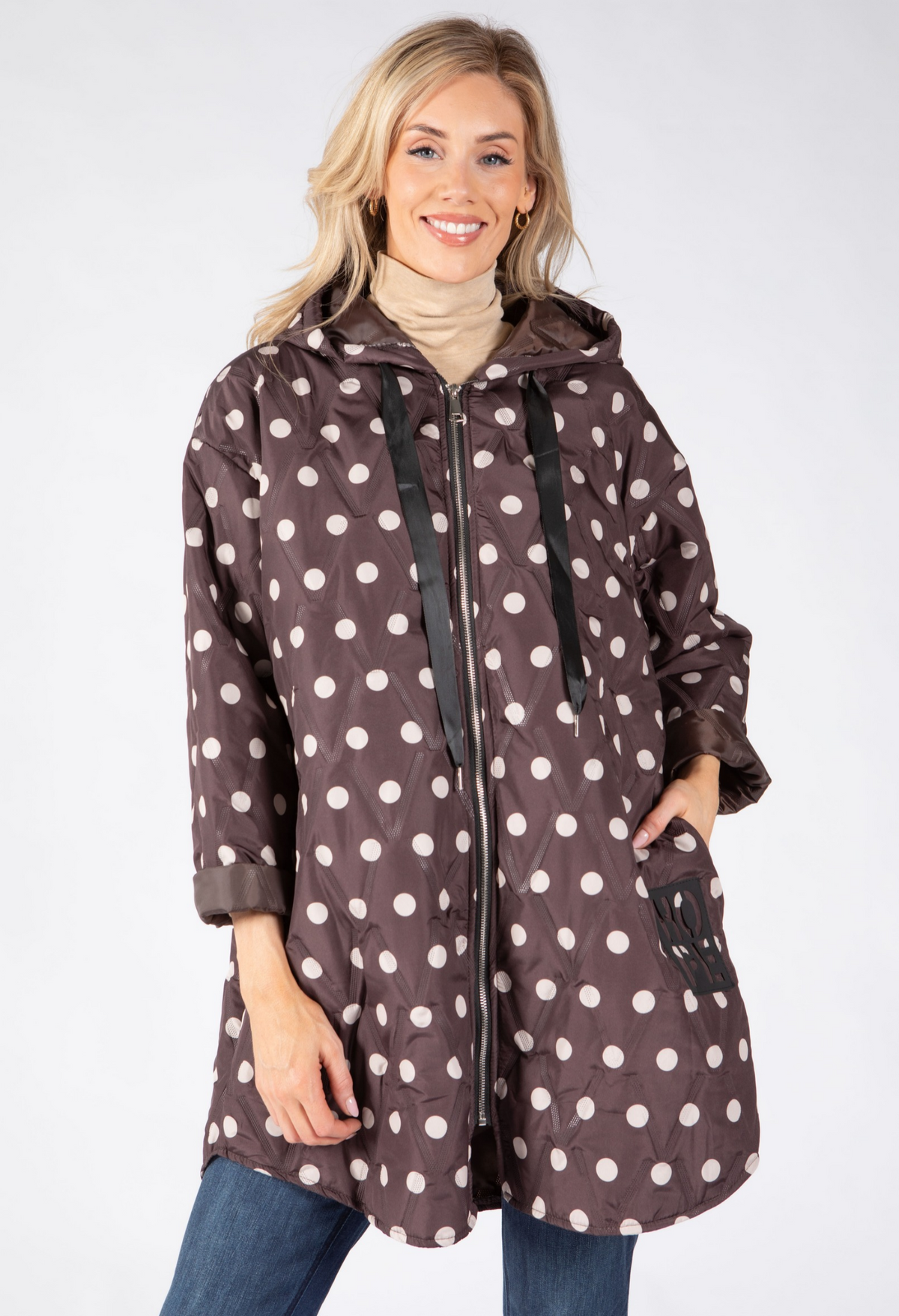 Dotty Quilted Coat