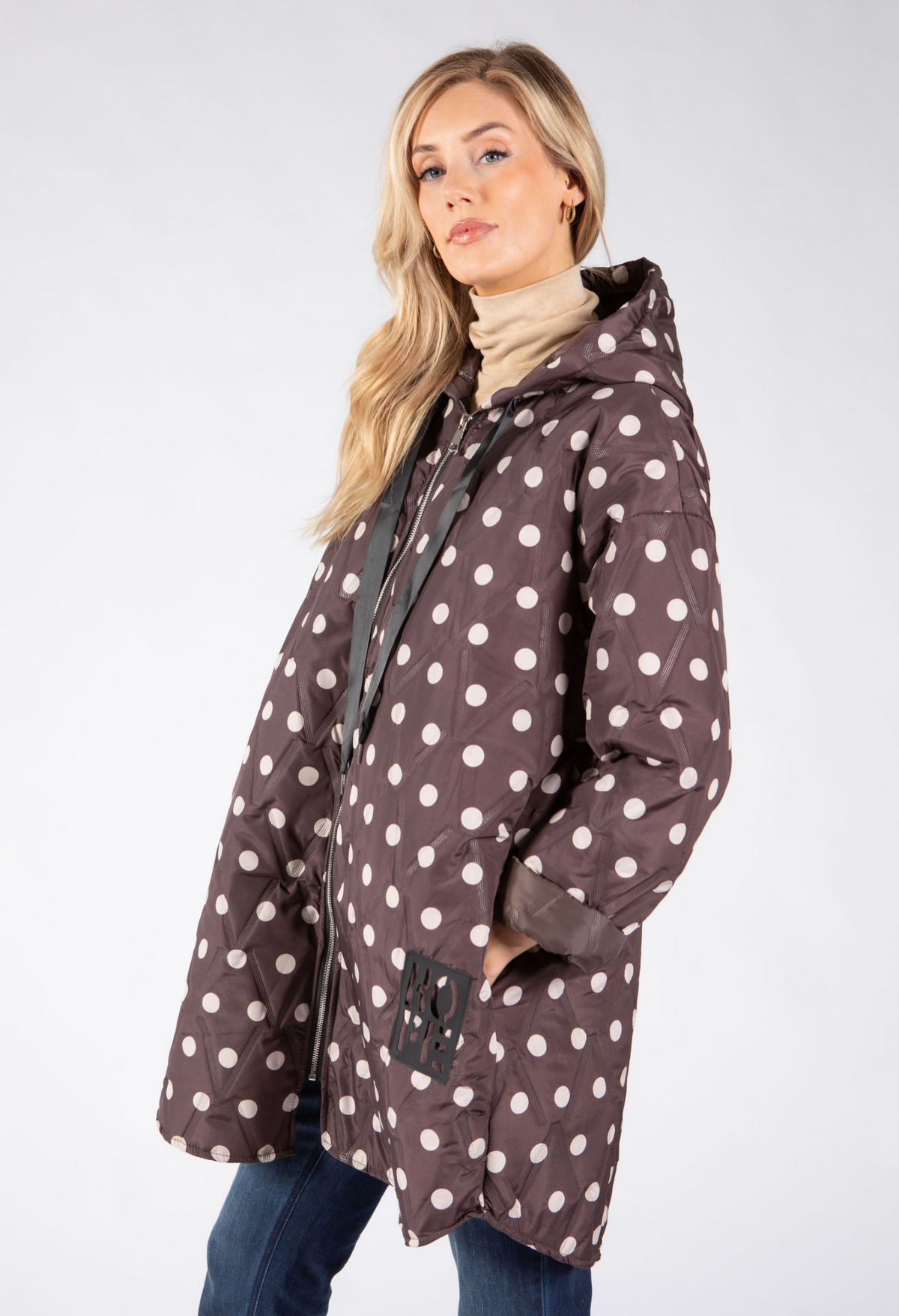 Dotty Quilted Coat