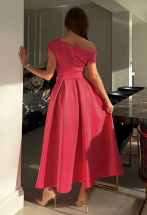 Betty Asymmetric Midi Dress