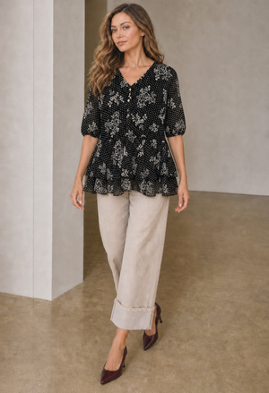 Tripois Peplum Blouse