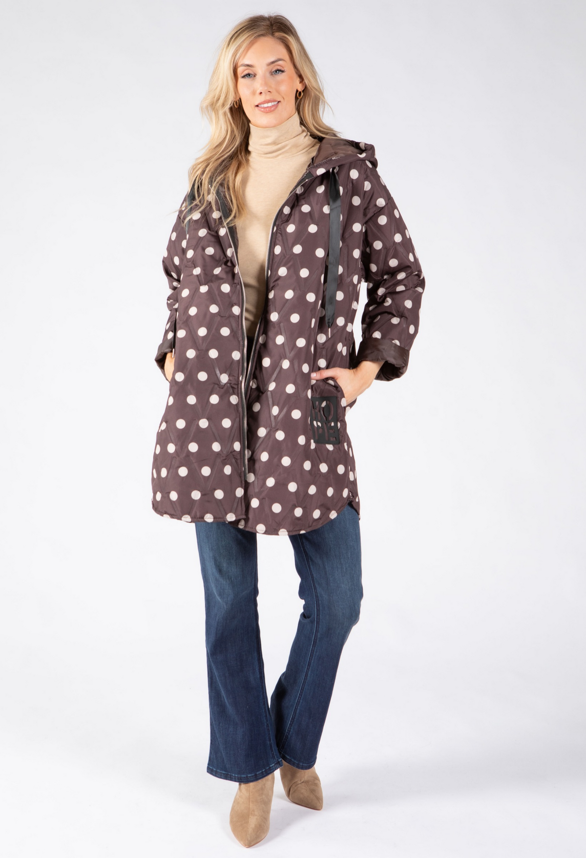 Dotty Quilted Coat