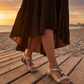 Wooden and Braid Sandal