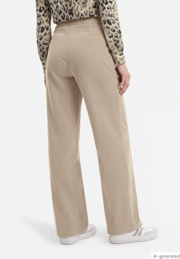 Wide Leg Cordurory Trousers