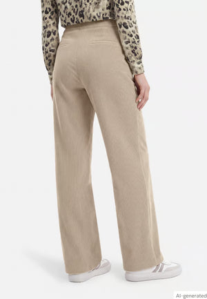 Wide Leg Cordurory Trousers