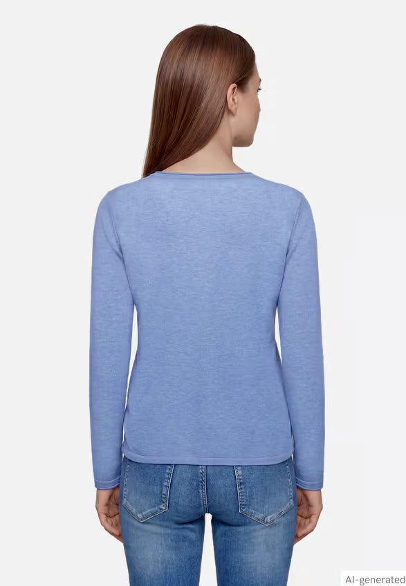 Knit Sweater With Waist Drawstring