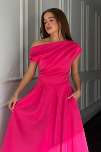 Betty Asymmetric Midi Dress