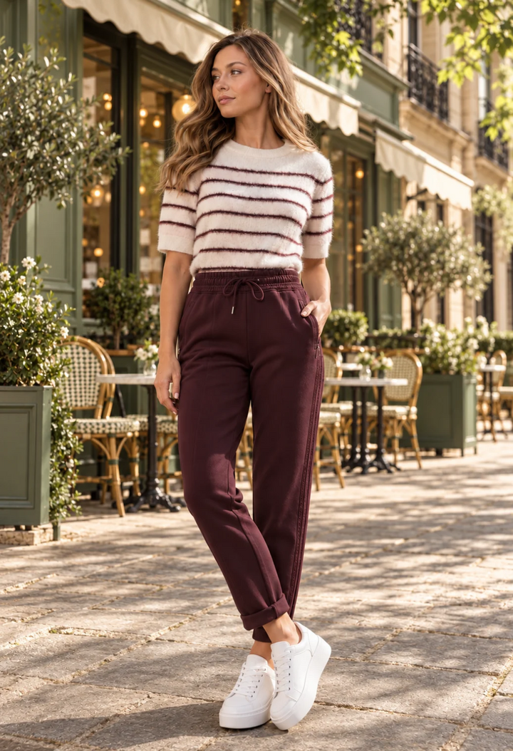 Milano Stripe Casual Joggers