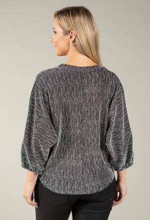 Sparkle Tie Front Top
