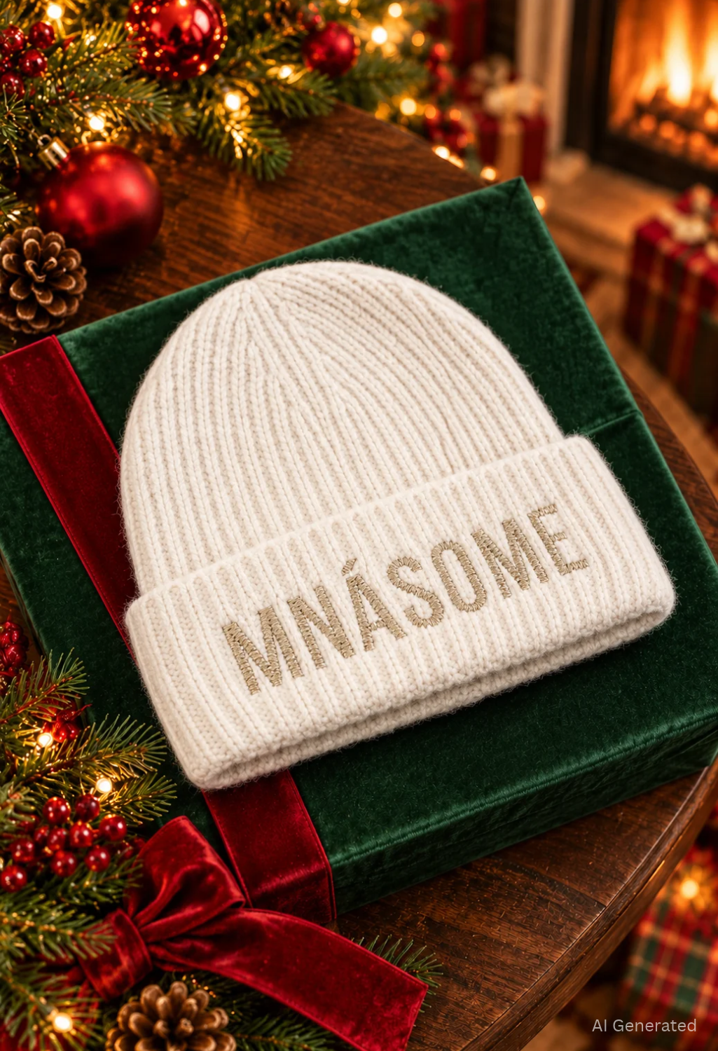 Slogan Knit Hat