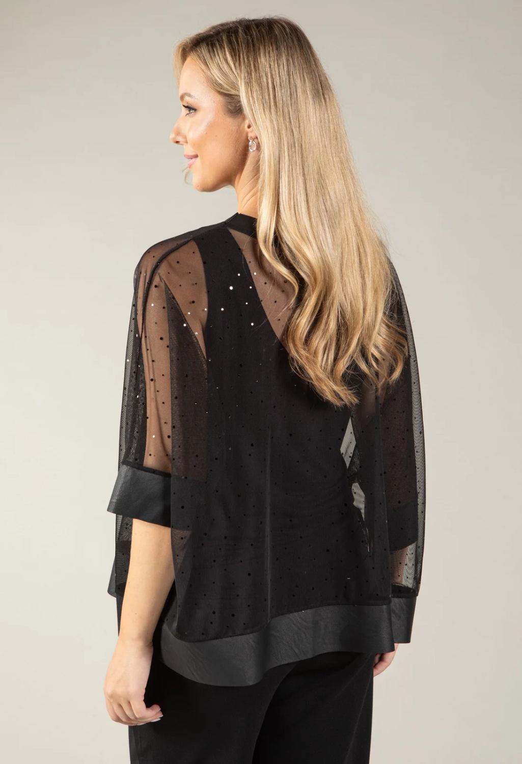 Sparkle Mesh Blouse