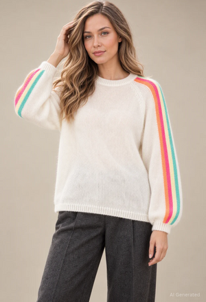 Pia Knit Jumper with Stripes