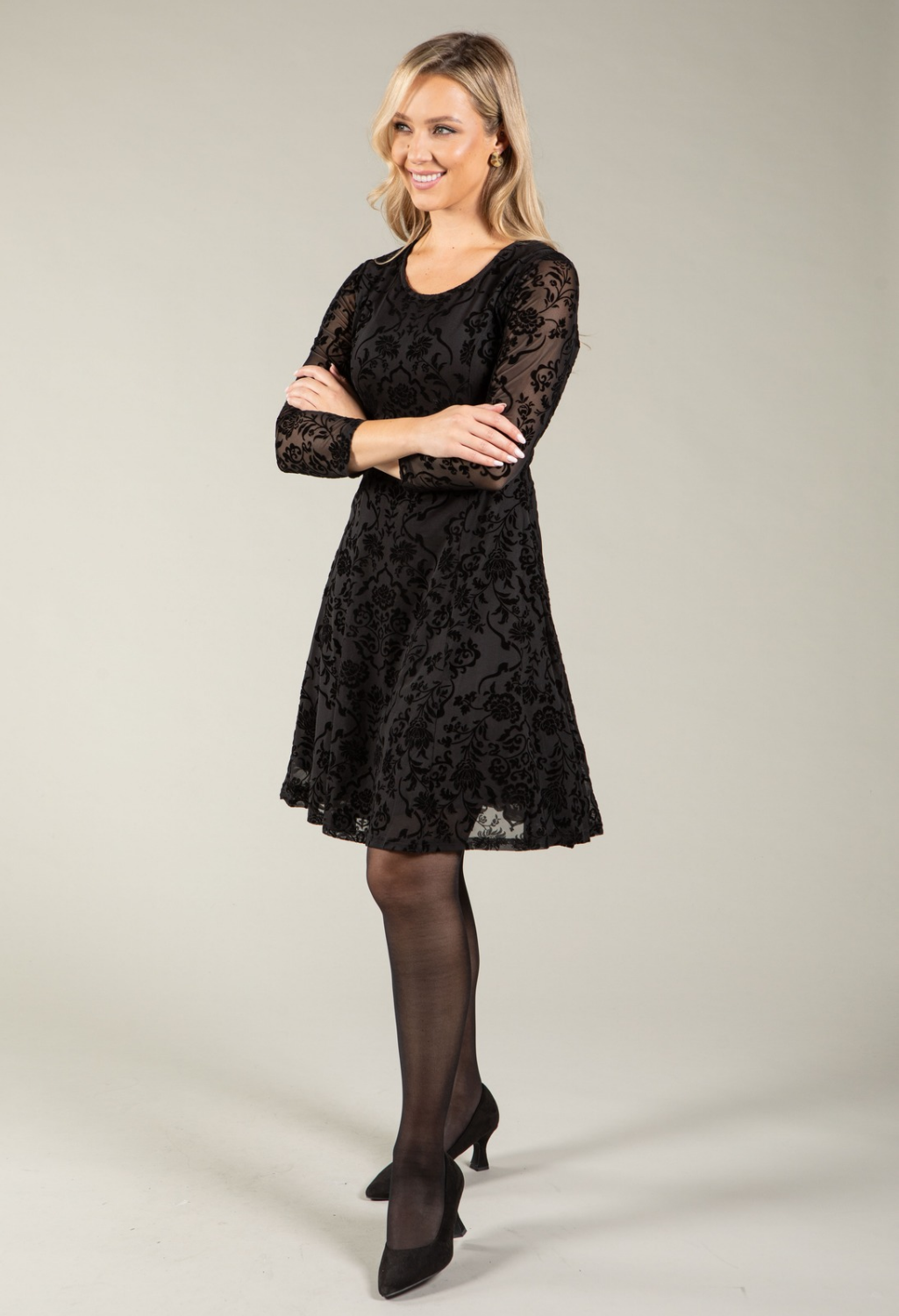 Floral Mesh Dress