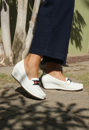 Wedge Laser Cut Loafer