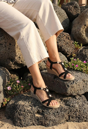 Starfish Braided Wedge Sandal