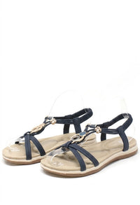 Disc and Floral Gem Sandal