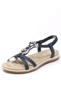 Disc and Floral Gem Sandal