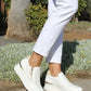 Bianca Side Zip Wedge Trainer