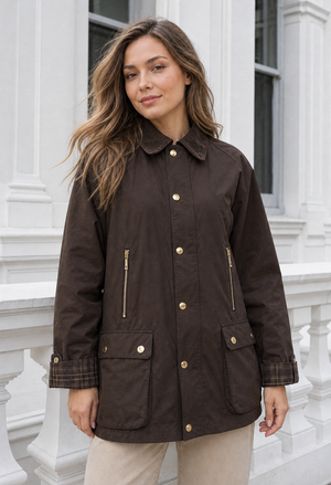 Corduroy Trim Jacket