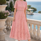 Peacock Lace Midi Dress