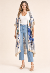 Summer Print Kimono