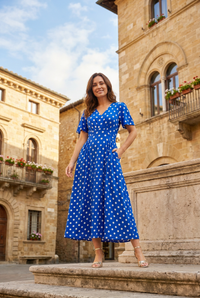 Zoe Polka Dot Midi Dress