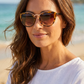 Rounded Cat-eye Sunglasses