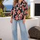 Floral Print Relaxed Fit Blouse