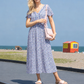 Rosemarine Ditsy Print Midi Dress