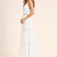 Floral Lace Wrap Maxi Dress